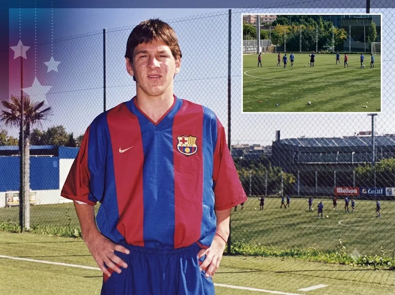 Messi gia nhập học viện La Masia năm 13 tuổi, mở đầu sự nghiệp tại Barcelona